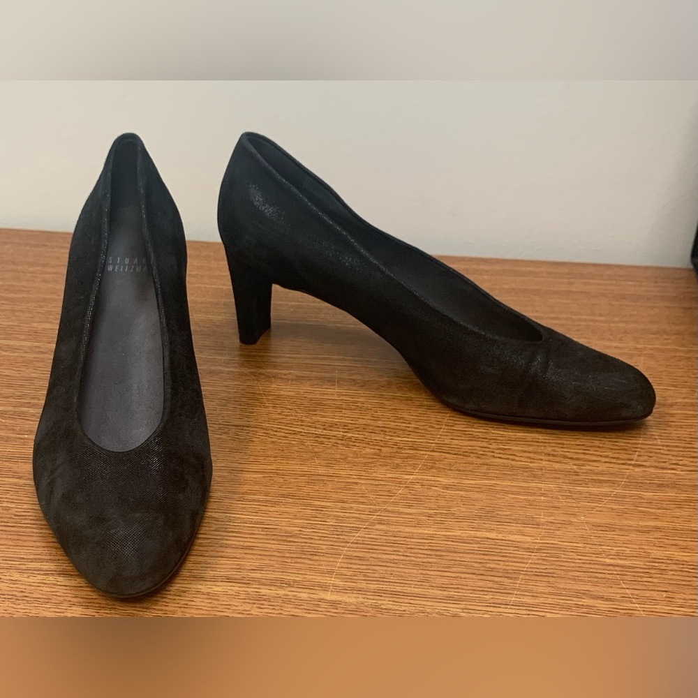 Stuart Weitzman black almond tor Chic Pumps